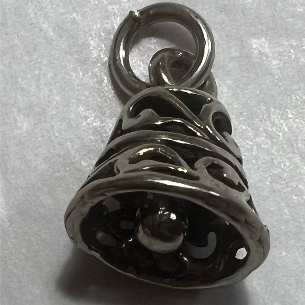 Wedding Bell Charm Sterling Silver